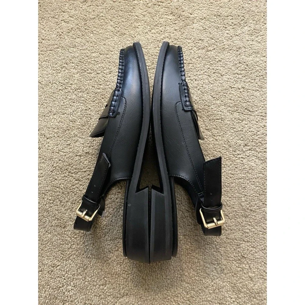 Sonoma Goods For Life Gatsyn Slingback Loafers in Black Womens Size 10